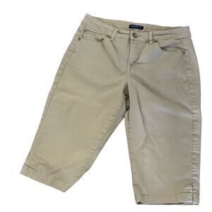 Bandolino Brady tan cropped pants size 8